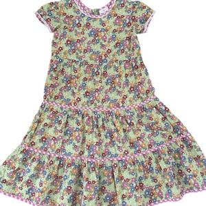 Hannah Anderson tiered ruffles eyelet whimsical Daisy flowers party Easter dress